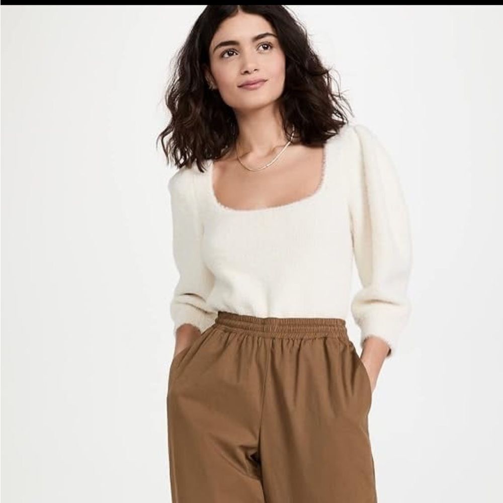 Free People XS Ivory Moonbeam Sweater‎